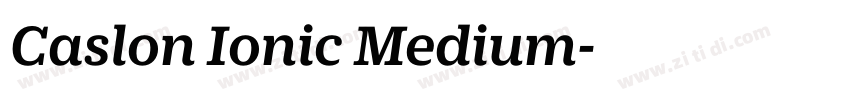 Caslon Ionic Medium字体转换